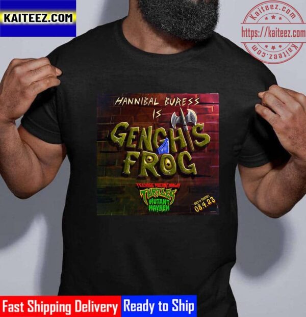 Hannibal Buress Is Genghis Frog In Teenage Mutant Ninja Turtles Mutant Mayhem Vintage T-Shirt