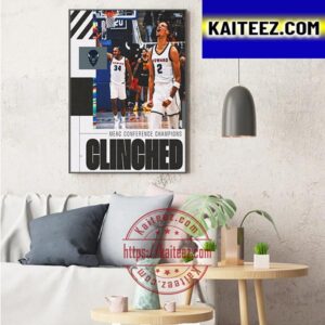 Howard Bison Mens Basketball Are 2023 Mid Eastern Athletic Conference Champions Art Decor Poster Canvas