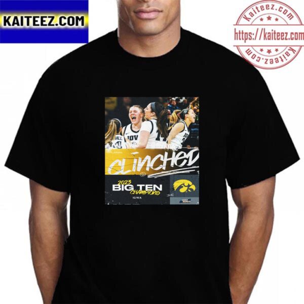 Iowa Womens Basketball Are 2023 Big Ten Champions Vintage T-Shirt