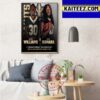 Jamaal Williams And Alvin Kamara RB Teammate Dou New Orleans Saints NFL Art Decor Poster Canvas