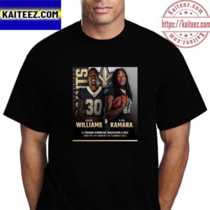 Jamaal Williams And Alvin Kamara RB Teammate Dou New Orleans Saints NFL Vintage T-Shirt
