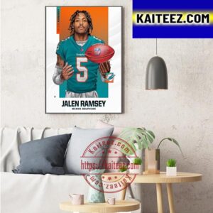 Los Angeles Rams Trading Star CB Jalen Ramsey To Miami Dolphins NFL Art Decor Poster Canvas
