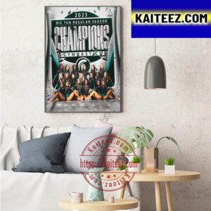 MSU Gymnastics Are 2023 Big Ten Regular Season Champions Gymnastics Art Decor Poster Canvas