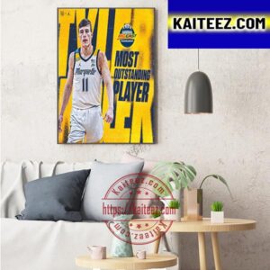 Marquette Golden Eagles Mens Basketball Tyler Kolek Is 2023 Big East Tournament MOP Art Decor Poster Canvas