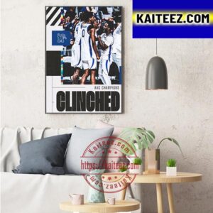 Memphis Tigers Mens Basketball Are 2023 AAC Champions Art Decor Poster Canvas
