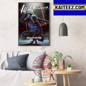 Metal Gear Rising Revengeance For 10th Anniversary Art Decor Poster Canvas