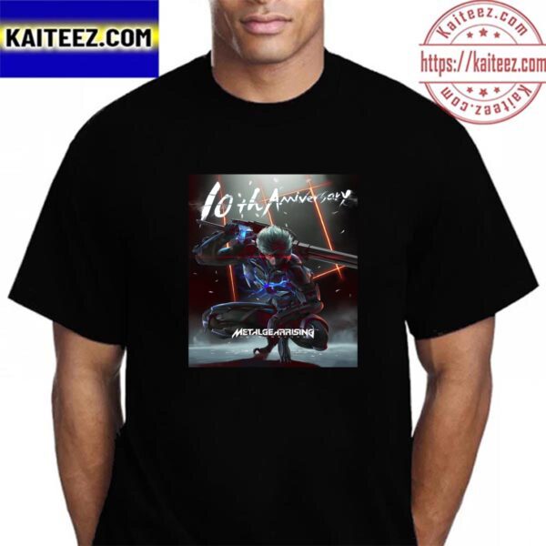 Metal Gear Rising Revengeance For 10th Anniversary Vintage T-Shirt