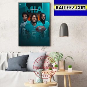Miami Dolphins Secondary Is Looking Scary Art Decor Poster Canvas