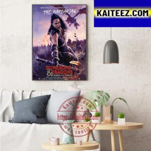 Michelle Rodriguez Is The Barbarian In Dungeons And Dragons Honor Among Thieves Art Decor Poster Canvas