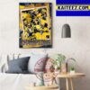 Michigan Hockey Going Dancing NCAA Hockey Art Decor Poster Canvas