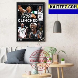 Milwaukee Bucks Clinch A Spot In The 2023 NBA Playoffs Art Decor Poster Canvas