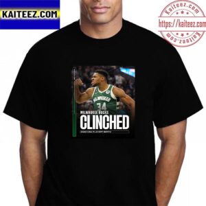 Milwaukee Bucks Clinched 2023 NBA Playoffs Vintage T-Shirt