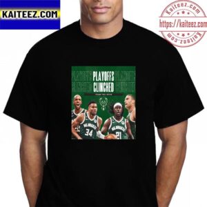 Milwaukee Bucks Playoffs Clinched 2023 NBA Playoffs Vintage T-Shirt