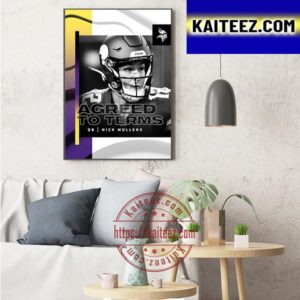 Minnesota Vikings Have Agreed To Terms With QB Nick Mullens Art Decor Poster Canvas