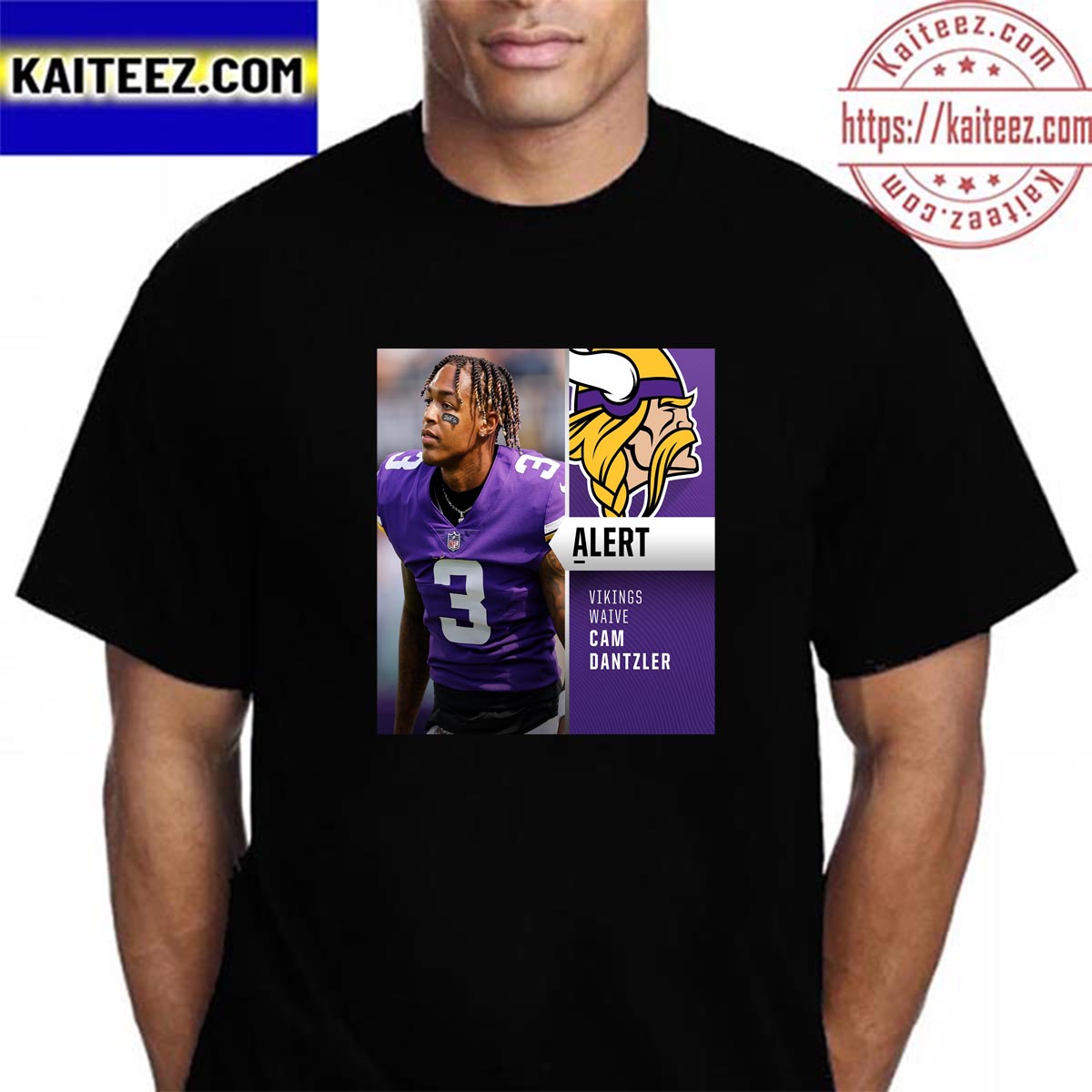 Minnesota Vikings Waive CB Cam Dantzler Unisex T-Shirt - REVER LAVIE