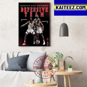 Mountain West Conference Defensive Team Art Decor Poster Canvas
