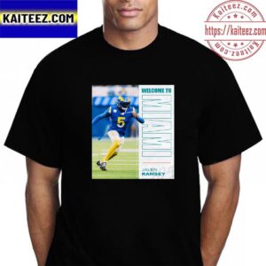 NFL Miami Dolphins Welcome To Miami Jalen Ramsey Vintage T-Shirt