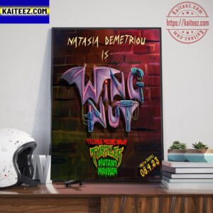 Natasia Demetriou Is Wingnut In Teenage Mutant Ninja Turtles Mutant Mayhem Art Decor Poster Canvas