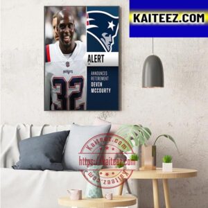 New England Patriots Announces Retirement Safety Devin McCourty Art Decor Poster Canvas