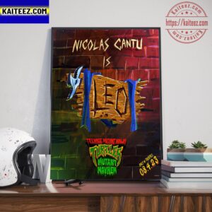 Nicolas Cantu Is Leonardo In Teenage Mutant Ninja Turtles Mutant Mayhem Art Decor Poster Canvas