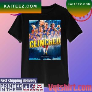 Official Denver Nuggets Clinched first in the west 2023 NBA playoffs T-shirt
