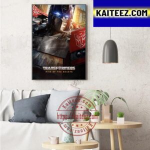 Optimus Prime In Transformers Rise Of The Beasts First Poster Movie Art Decor Poster Canvas