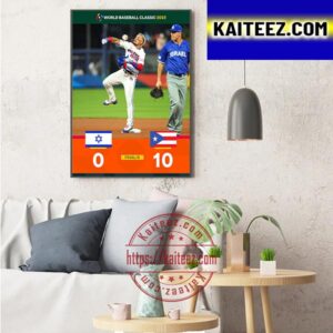 Perfect Game For Team Puerto Rico In The World Baseball Classic 2023 Art Decor Poster Canvas