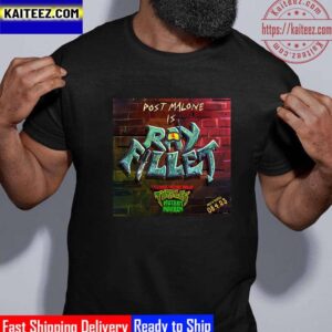 Post Malone Is Ray Fillet In Teenage Mutant Ninja Turtles Mutant Mayhem Vintage T-Shirt