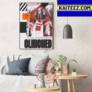 Princeton Tigers Mens Basketball Are 2023 Ivy League Conference Champions Art Decor Poster Canvas