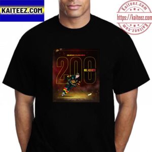 Quinn Hughes 200 NHL Career Assists With Vancouver Canucks Vintage T-Shirt
