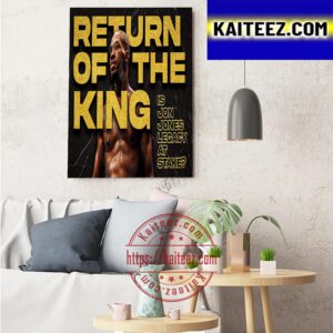 Return Of The King Jon Jones At UFC 285 Art  Decor Poster Canvas