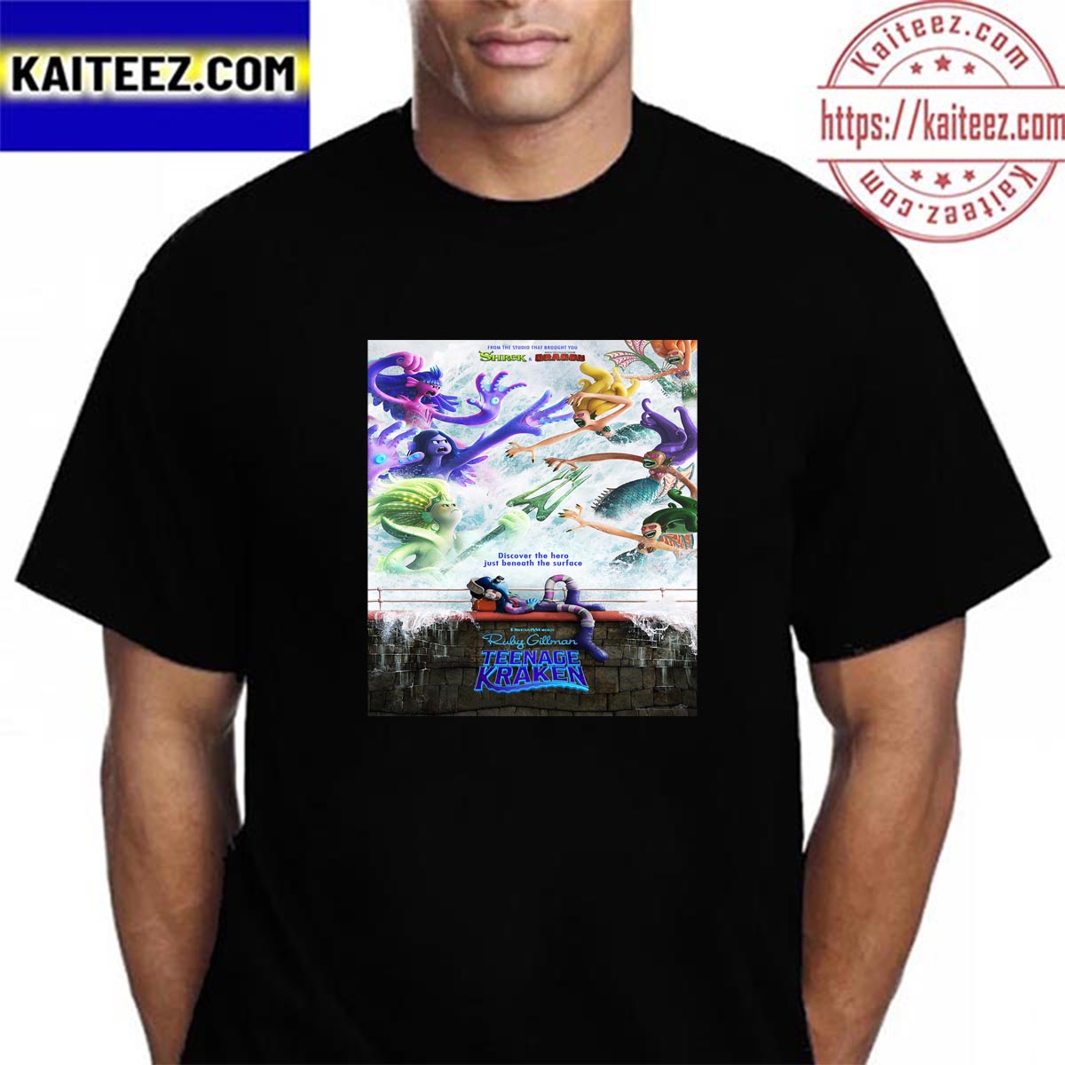 Ruby Gillman Teenage Kraken Official Poster Vintage T-Shirt - Kaiteez