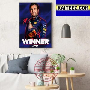 Sergio Perez Wins The 2023 Saudi Arabian GP Art Decor Poster Canvas