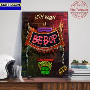 Seth Rogen Is Bebop In Teenage Mutant Ninja Turtles Mutant Mayhem Art Decor Poster Canvas