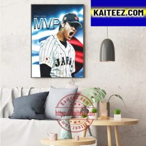 Shohei Ohtani Is 2023 World Baseball Classic MVP Art Decor Poster Canvas