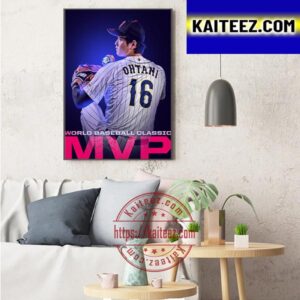 Shohei Ohtani Takes Home 2023 World Baseball Classic MVP Art Decor Poster Canvas