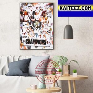 South Carolina Gamecocks Womens Basketball 2023 SEC Tournament Champions Art Decor Poster Canvas
