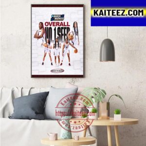 South Carolina Gamecocks Womens Basketball Back To Back Overall No 1 Seeds Art Decor Poster Canvas