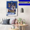 South Dakota State Womens Basketball Champions 2023 Summit League Basketball Championship Art Decor Poster Canvas
