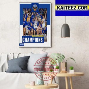 South Dakota State Womens Basketball Are Winners 2023 Summit League Basketball Championship Art Decor Poster Canvas