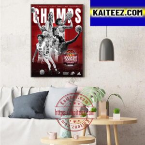 Southern Utah Thunderbirds Womens Basketball Are 2023 WAC Tournament Champions Art Decor Poster Canvas