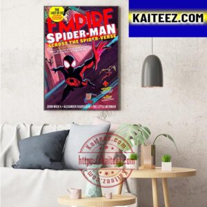 Spider Man Across The Spider Verse On The Cover Of Empire Magazine Art Decor Poster Canvas
