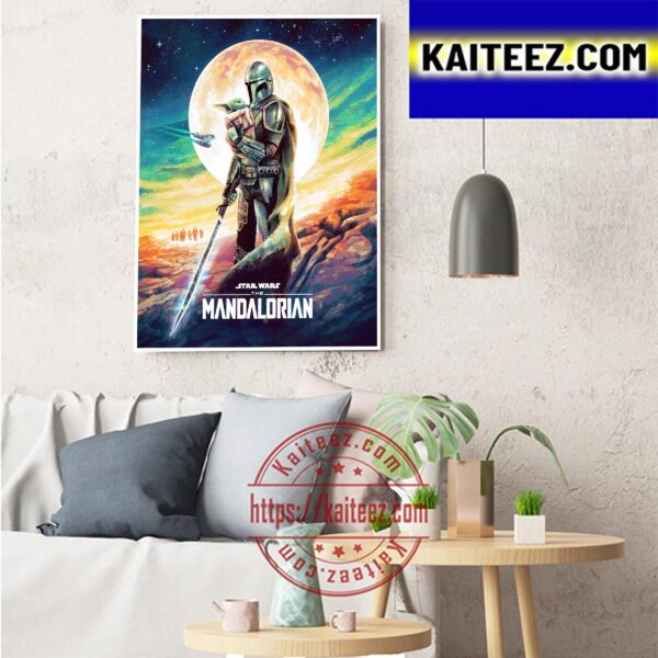 Star Wars The Mandalorian Season 3 Poster Art  Decor Poster Canvas