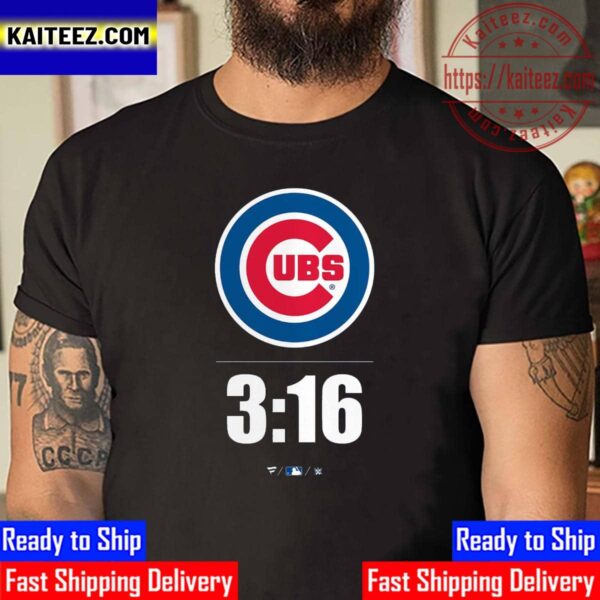 Stone Cold Steve Austin x Chicago Cubs 3 16 Vintage T-Shirt