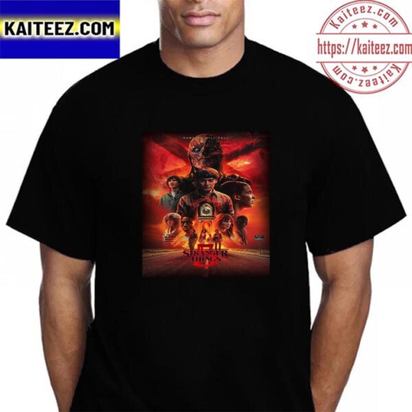 Stranger Things Season 5 Hawkins Will Fall 2024 Vintage T-Shirt