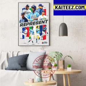Tampa Bay Rays Represent In World Baseball Classic 2023 Art Decor Poster Canvas