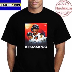 Team Japan Advances To The 2023 World Baseball Classic Championship Vintage T-Shirt