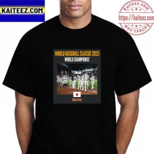 Team Japan Are Champions 2023 World Baseball Classic Vintage T-Shirt