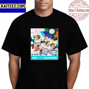 Team Japan Are World Champions 2023 World Baseball Classic Vintage T-Shirt