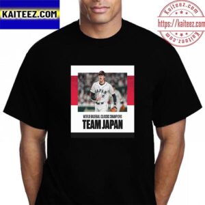 Team Japan Champions 2023 World Baseball Classic Vintage T-Shirt